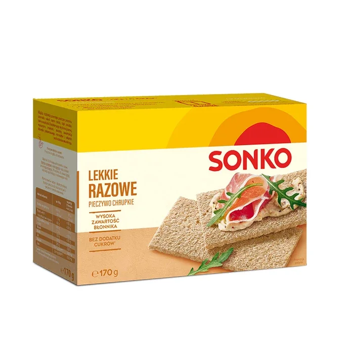 SONKO Ľahký chlebík celozrný 1×170 g, celozrný chlebík