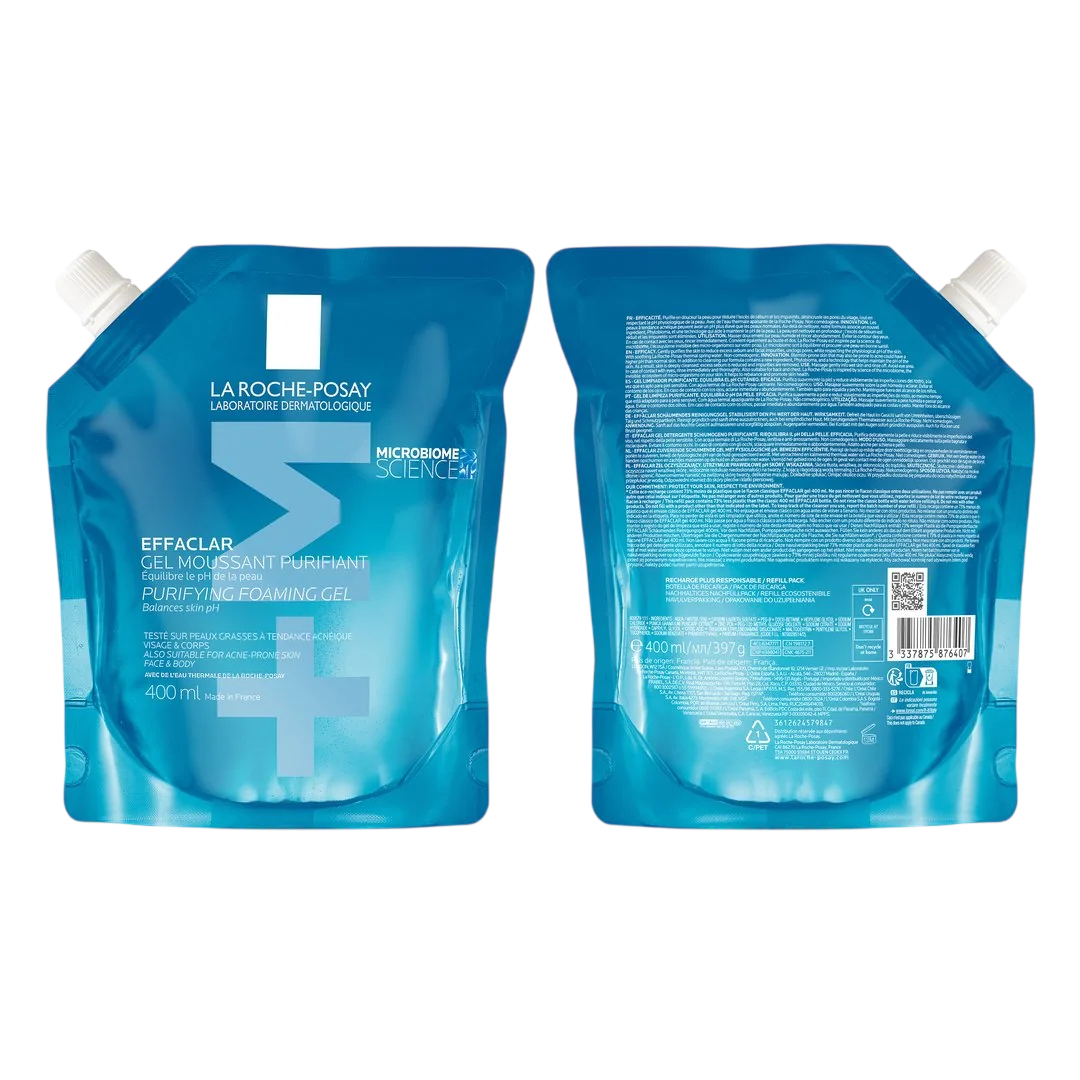 LA ROCHE-POSAY Effaclar čisticí pěnící gel - NÁPLŇ 400 ml