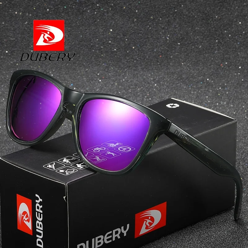DUBERY Mayfield 4 slnečné okuliare, Bright Black / Dark Blue