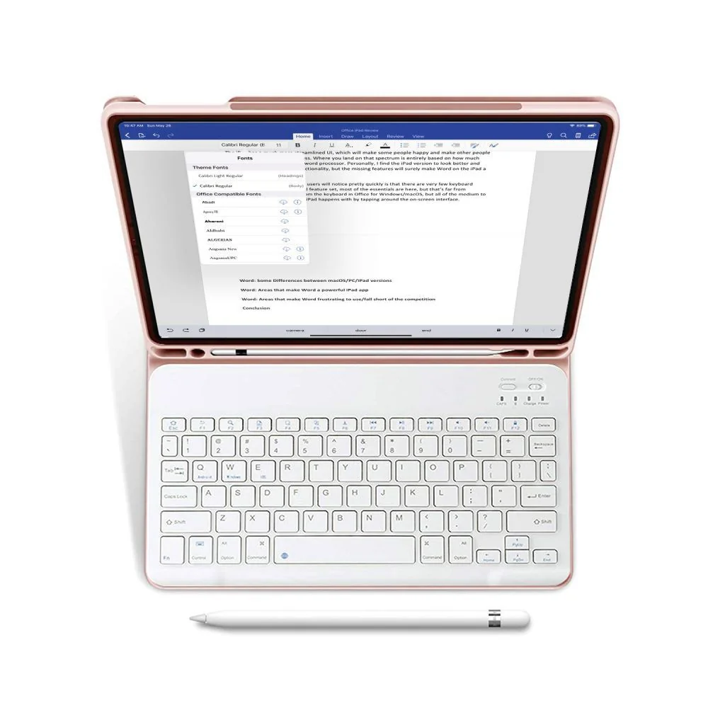 Tech-Protect SC Pen puzdro s klávesnicou na iPad 10.9'' 2022 ružové