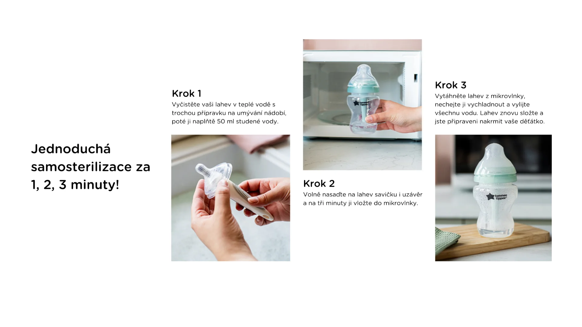 Tommee Tippee Natural Start Sklenená Samoterilizačná Dojčenská Fľaša s ANTI-COLIC cumlíkom Pomalý Prietok 250 ml, 0m+ 1×1 ks, dojčenská fľaša