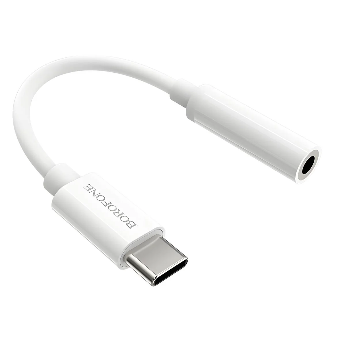 Adaptér USB-C - 3.5mm Jack - Biela