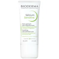 BIODERMA Sébium Sensitive 30 ml upokojujúci a hydratačný krém na podráždenú pleť s akné