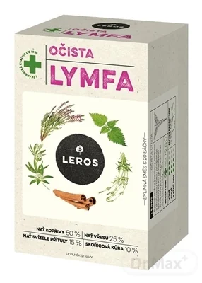 LEROS OČISTA LYMFA 20×1,5 g, bylinný čaj v nálevových vreckách