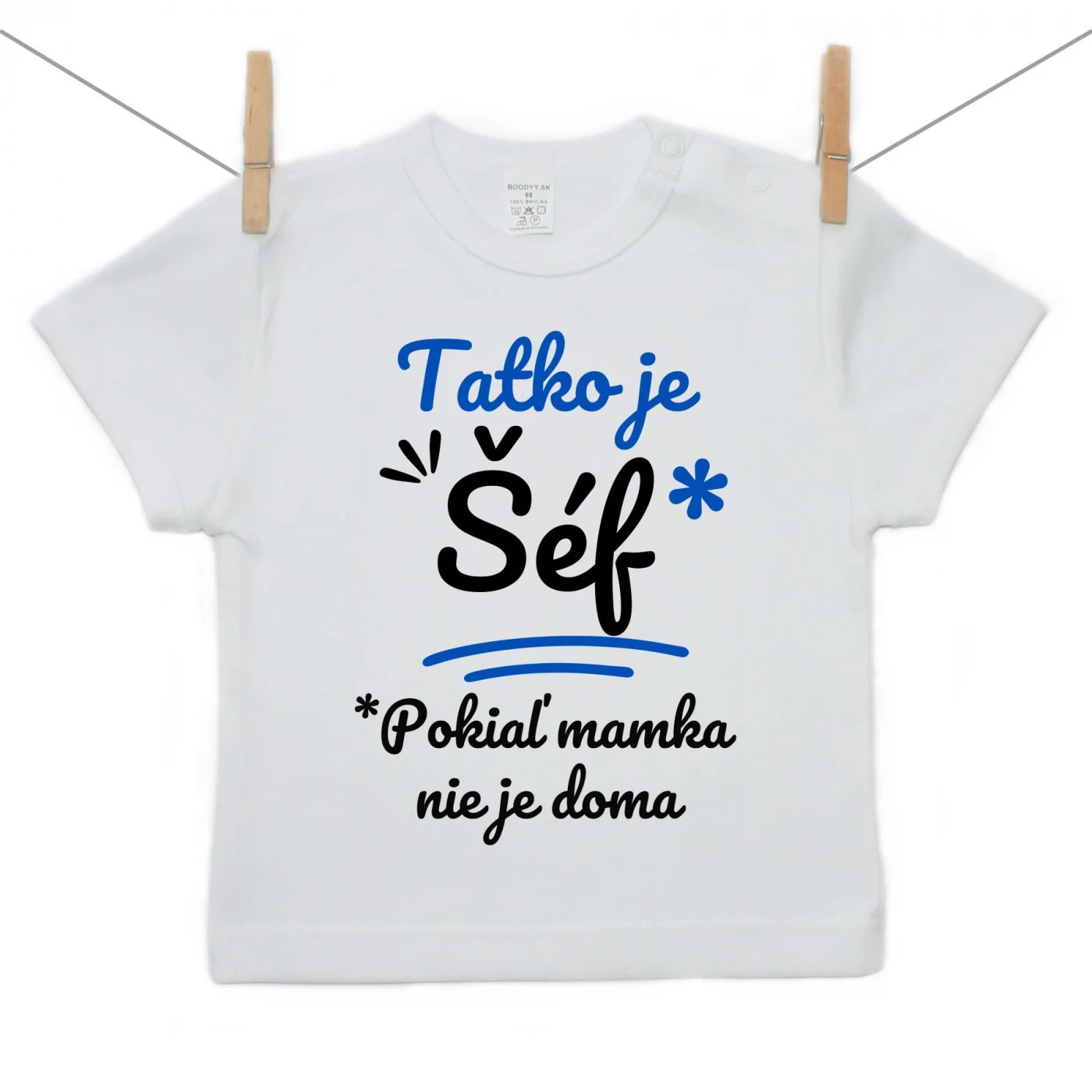 Boodyy Tričko s krátkym rukávom Tatko je šéf Veľkosť: 86