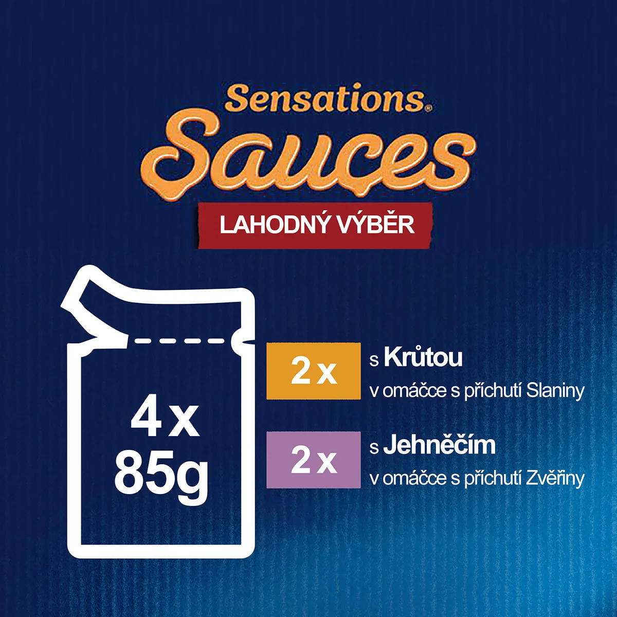 Felix Sensations Sauces kapsičky pre mačky morka, jahňacie v omáčke 4x85 g 4×85 g, kapsičky pre mačky