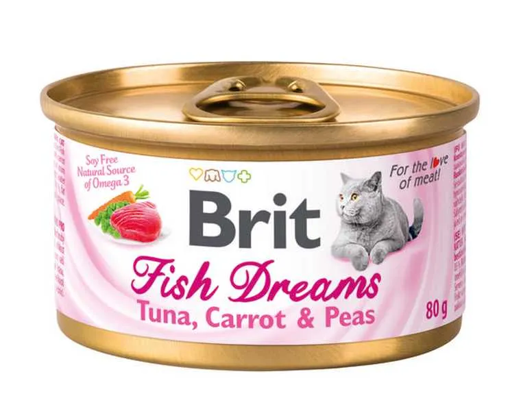 Brit Konzerva Fish Dreams Tuna, Carrot & Pea 80g