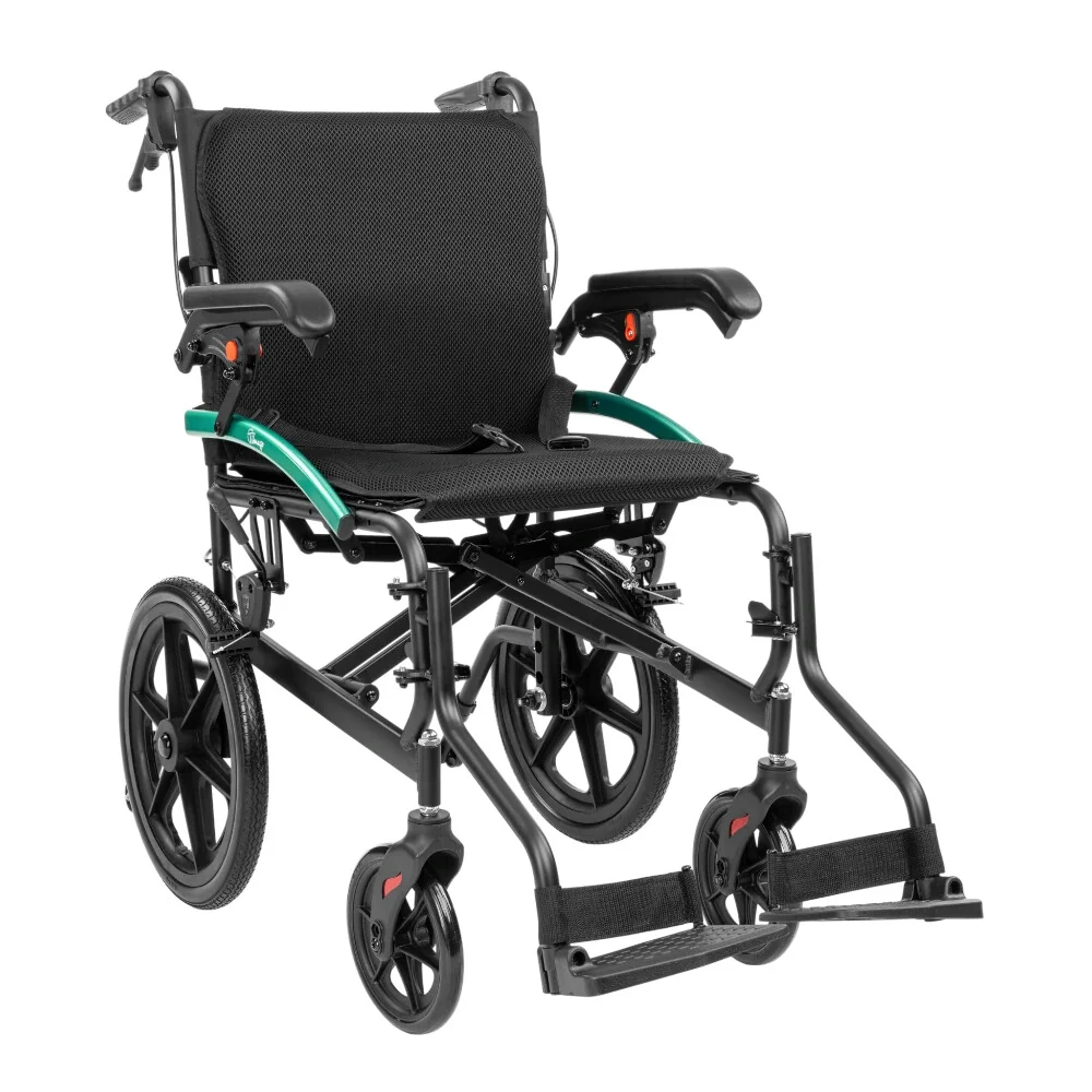 Ľahký hliníkový skladací invalidný vozík Activ-Tim - priemer kolies 16" - Šírka - 46 cm