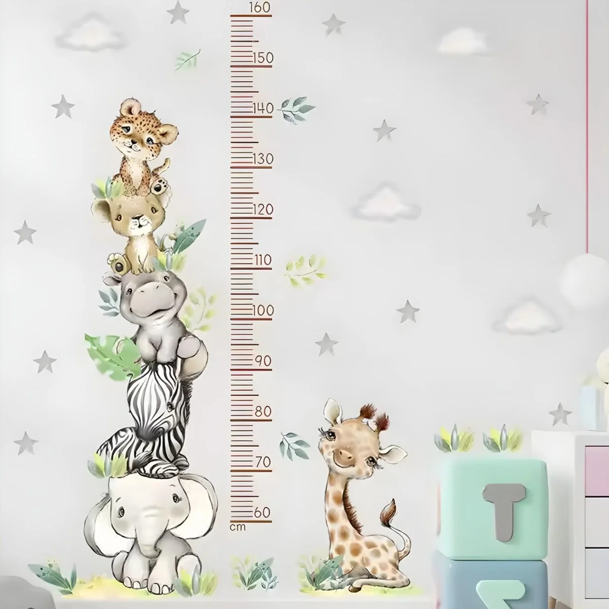 Samolepka na stenu / Tapeta Meter Animals
