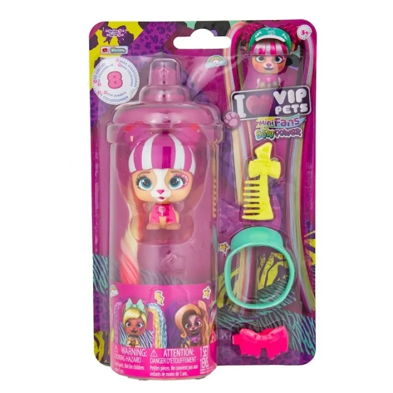 IMC Toys VIP PETS Mini Fans Bow Power psík s dlhými vlasmi, mix
