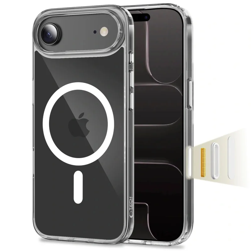 Tech-Protect FlexAir Hybrid CC MagSafe kryt na iPhone 17 Air, priesvitný ný