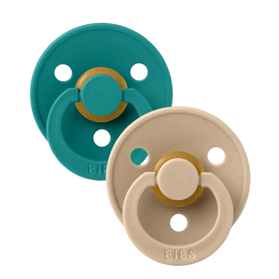 BIBS Colour cumlíky z prírodného kaučuku 2ks veľkosť 2 - Taupe / Scuba