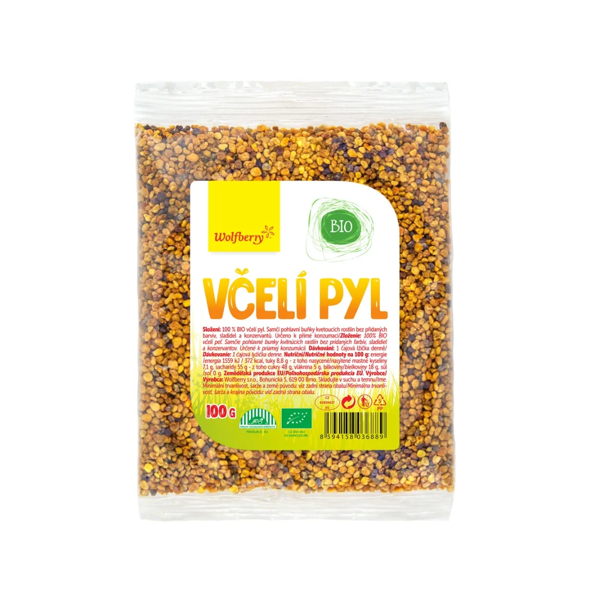 Wolfberry Včelí peľ BIO 100 g