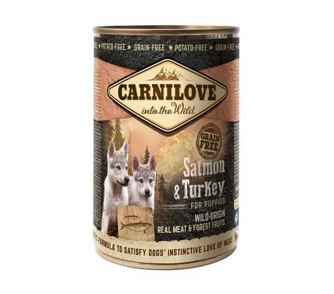 Carnilove Konzerva Wild Meat Salmon&Turkey Puppies 400g
