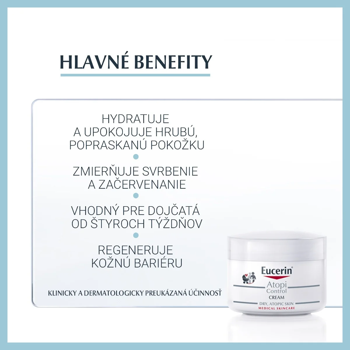 Eucerin AtopiControl Krém na tvár a telo 1×75 ml, pre suchú pleť