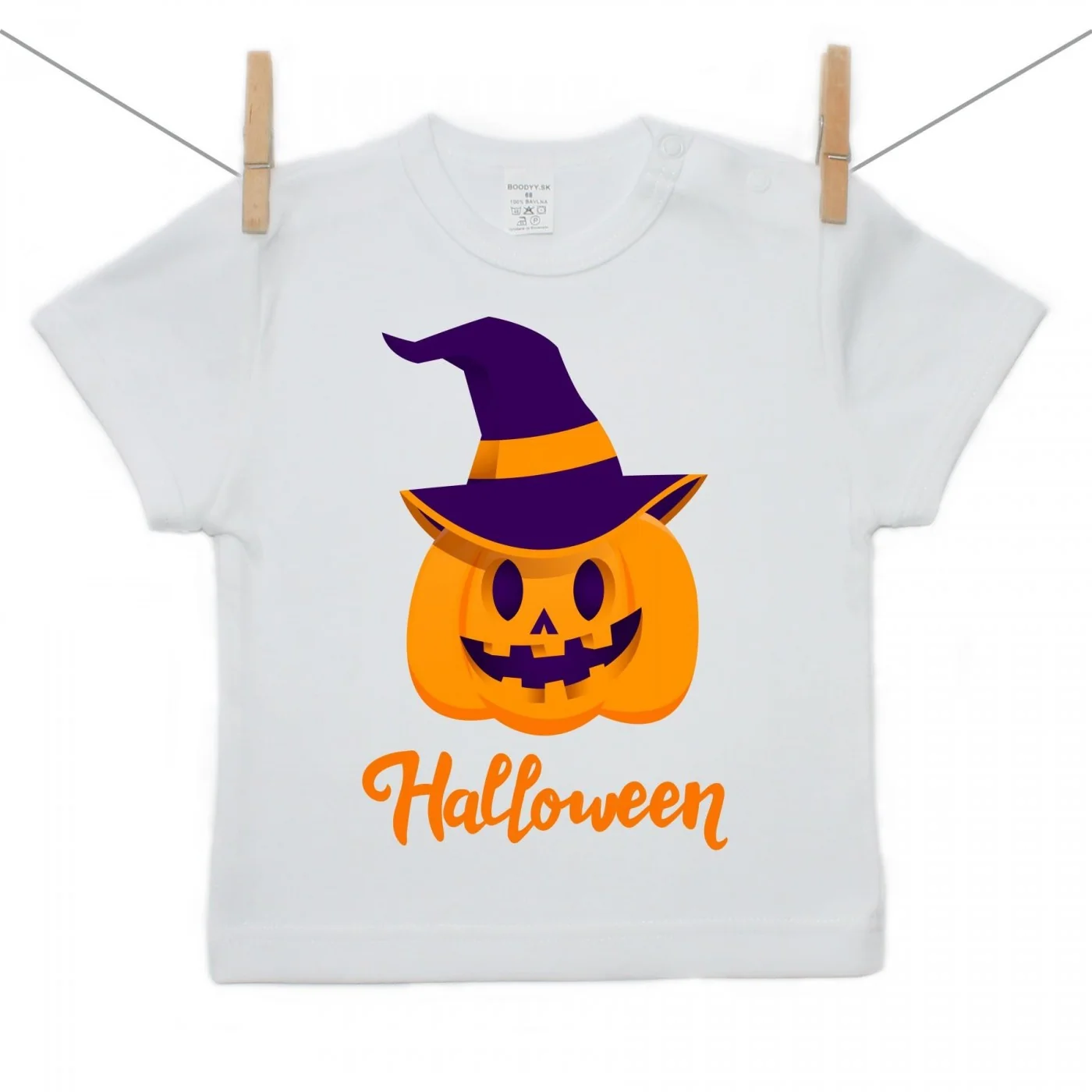 Boodyy Tričko s krátkym rukávom Halloween tekvica Veľkosť: 110