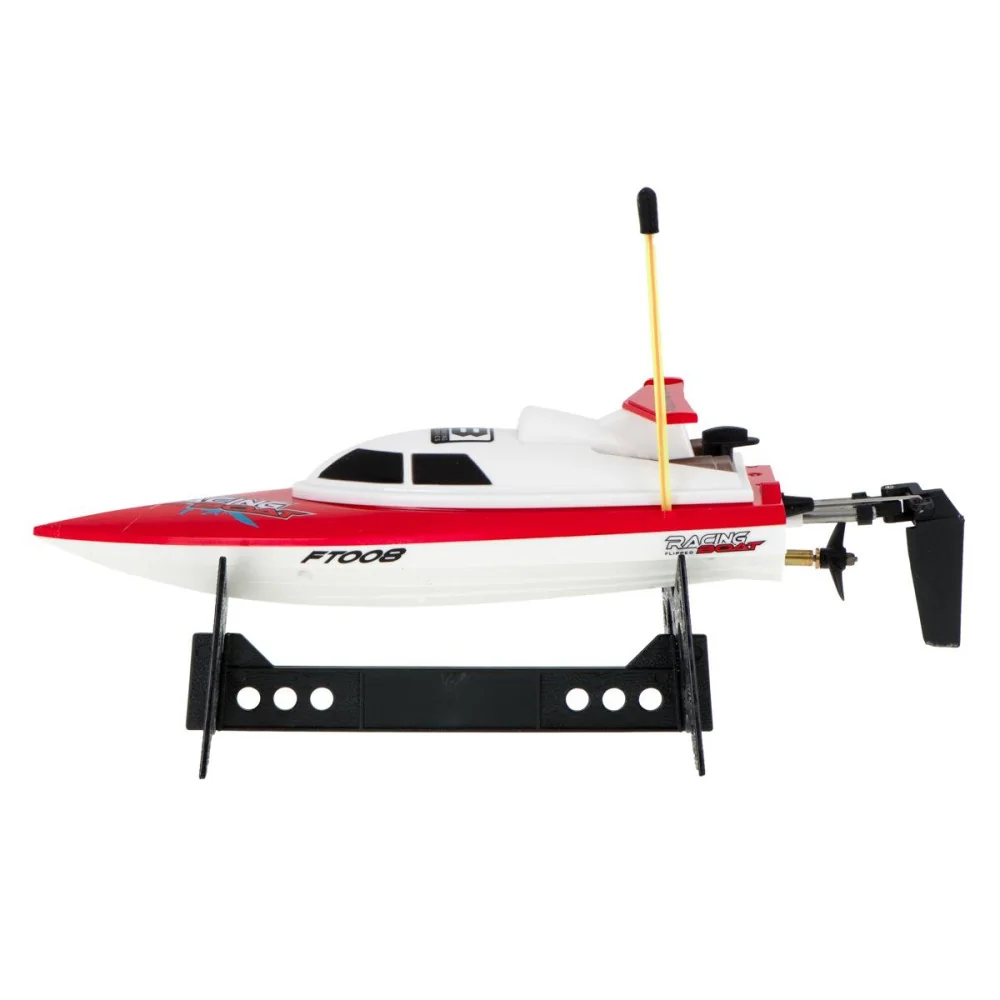 RC Závodný motorový čln FT008 DO červený - na hladine otáčateľný-MOVEO