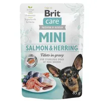Brit Kapsička Care Mini Salmon&Herring Sterilised Fillets In Gravy
