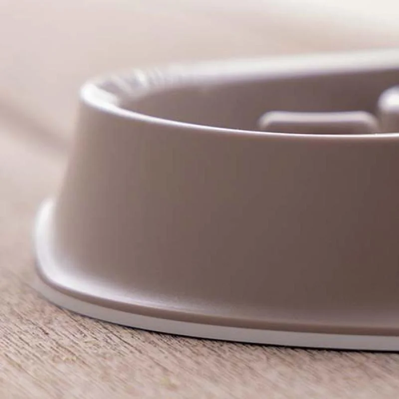 STEFANPLAST Chic protišmyková miska na pomalé jedenie 1l tmavo zelená