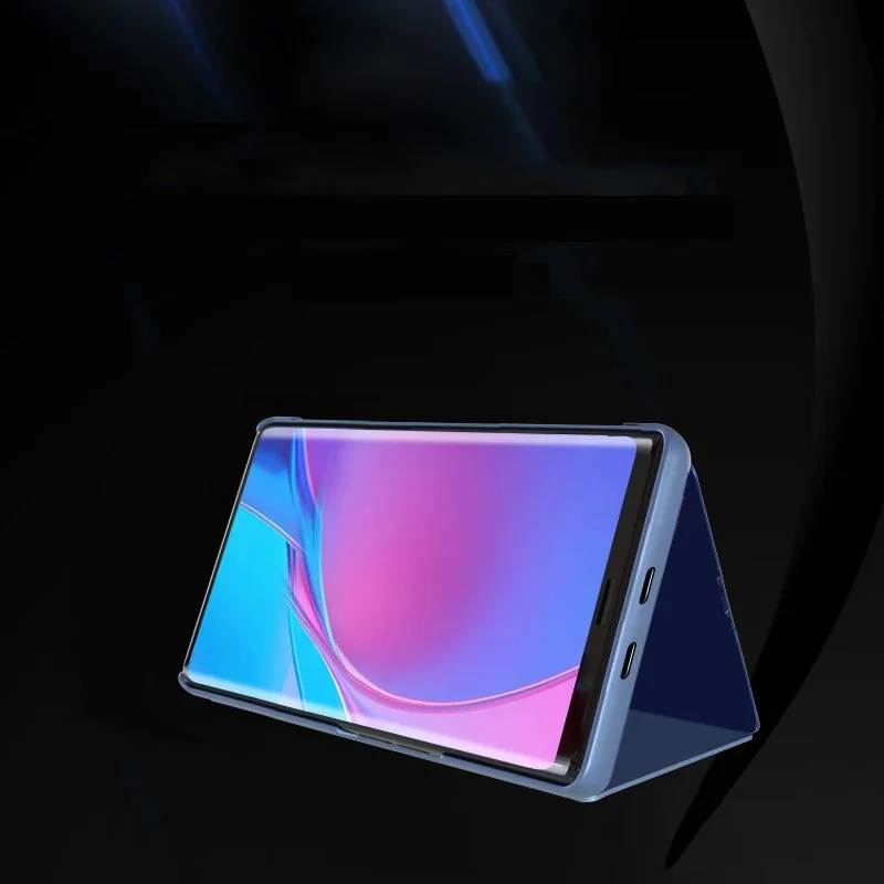 MG Clear View knižkové puzdro na Xiaomi Redmi K40 / Poco F3 modré