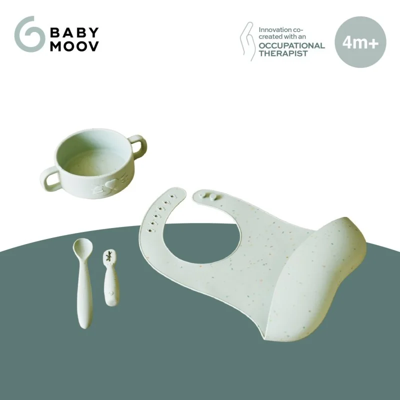 Babymoov silikónová jedálenská súprava Baby First MEAL SET Mini Arty