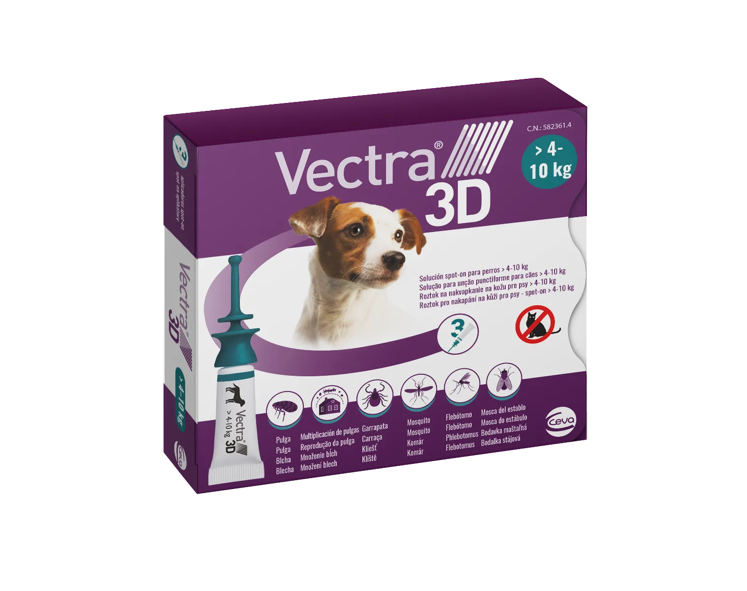 Vectra 3D spot-on pre psy S (4–10 kg)