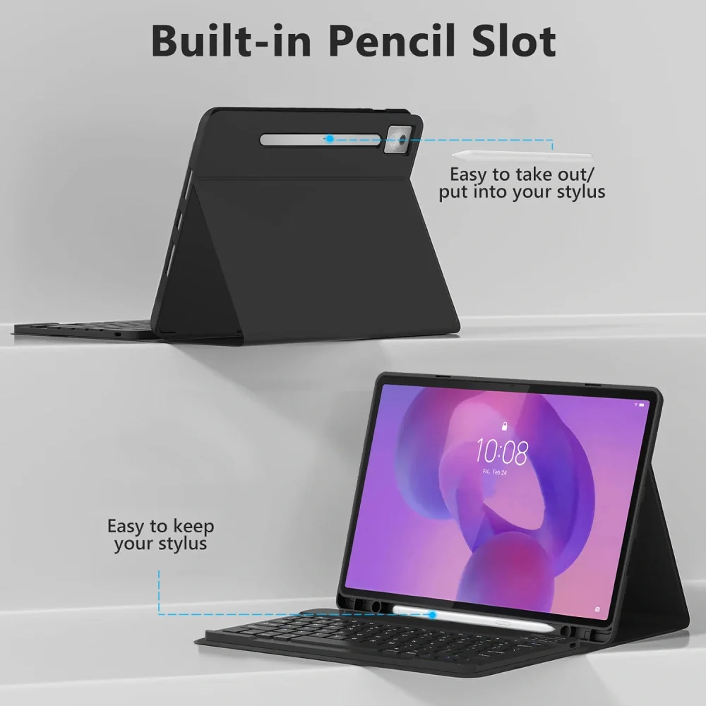 Tech-Protect SC Pen Keyboard puzdro s klávesnicou na Lenovo Idea Tab Pro / Pro MT 12.7'', čierne ro / Pro MT 12.7'', čierne