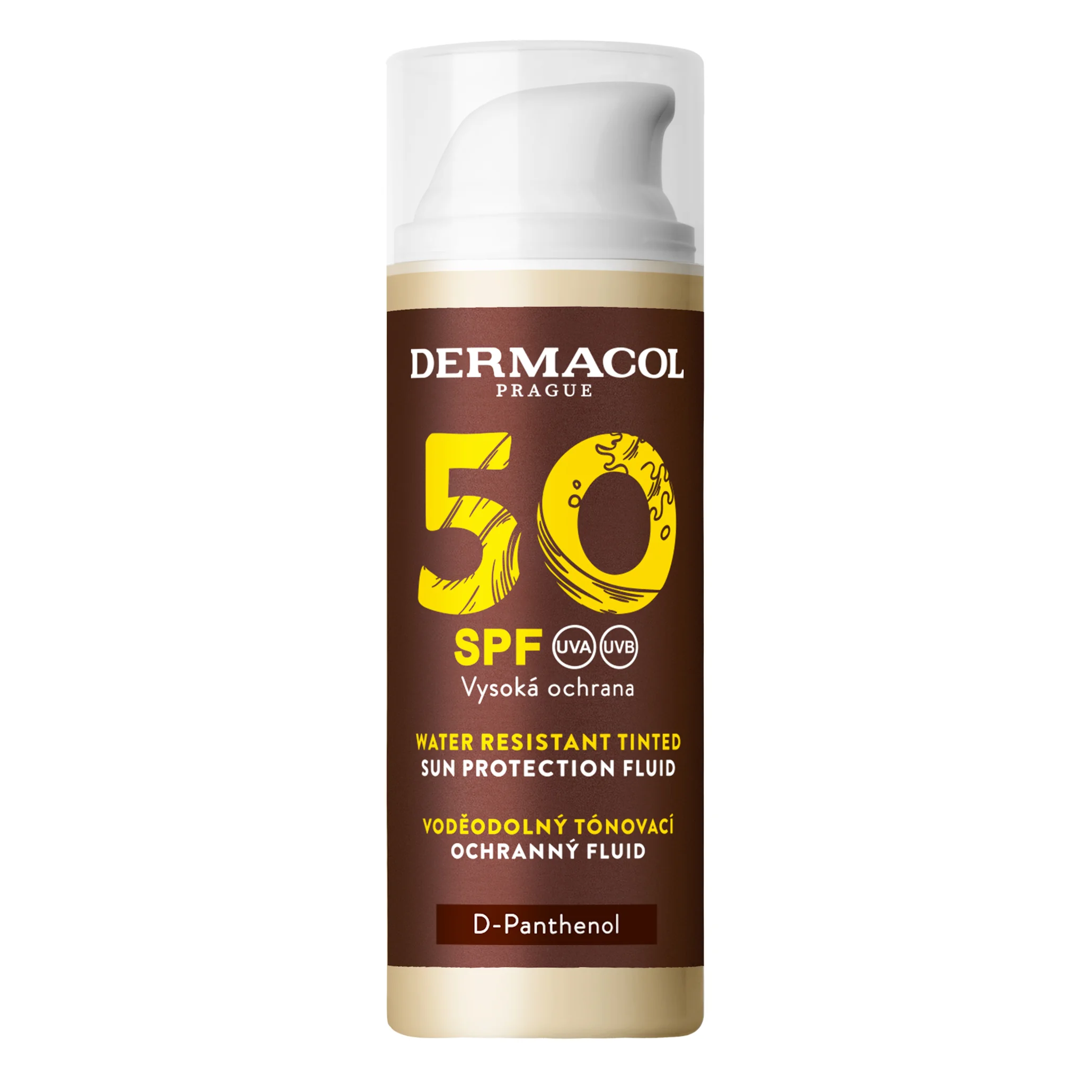 Dermacol SUN Tónovací pleťový fluid SPF 50 1×50 ml, pleťový fluid