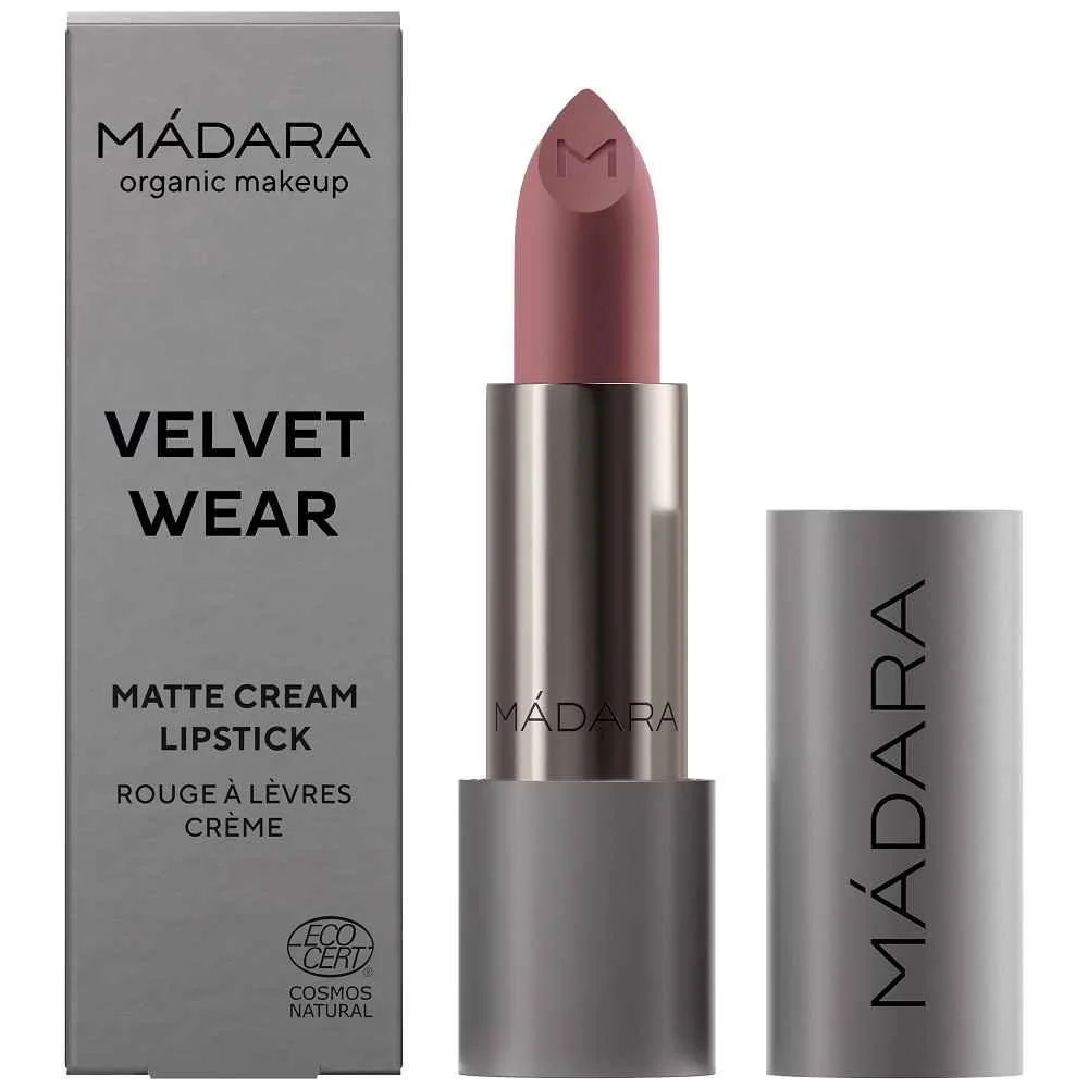 MÁDARA VELVET WEAR Matný krémovy rúž Cool Nude 1×3,8 g,  krémový rúž na pery
