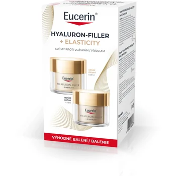 Eucerin HYALURON-FILLER + ELASTICITY Denný krém, 50 ml + Nočný krém, 50 ml 50 ml + 50 ml