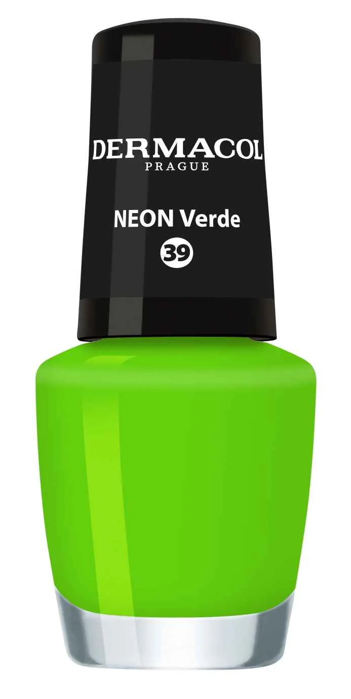 Dermacol Lak na nechty Neon Verde č.39 1×5 ml, lak na nechty