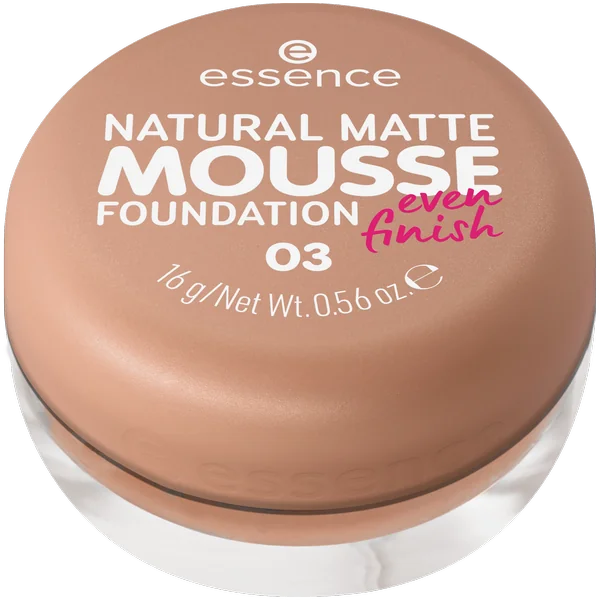 essence penový make-up NATURAL MATTE MOUSSE 03 1×16 g, make up