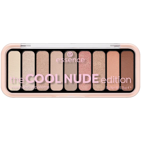 essence paletka očných tieňov the NUDE edition 10 1×10 g, očný tieň
