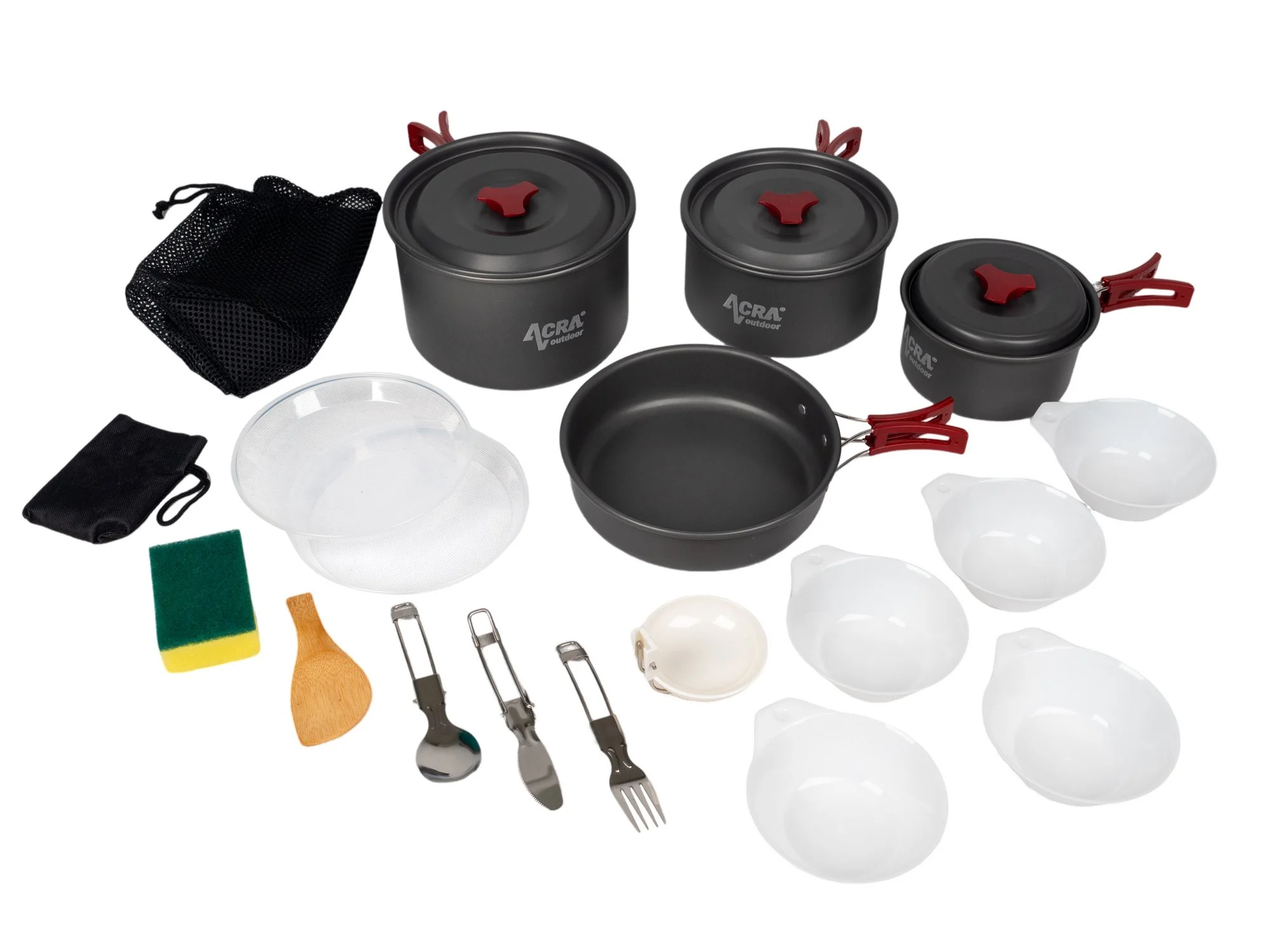 Sada riadu Acra C22 camping set alluminium pre 3-4 osoby 05-C22