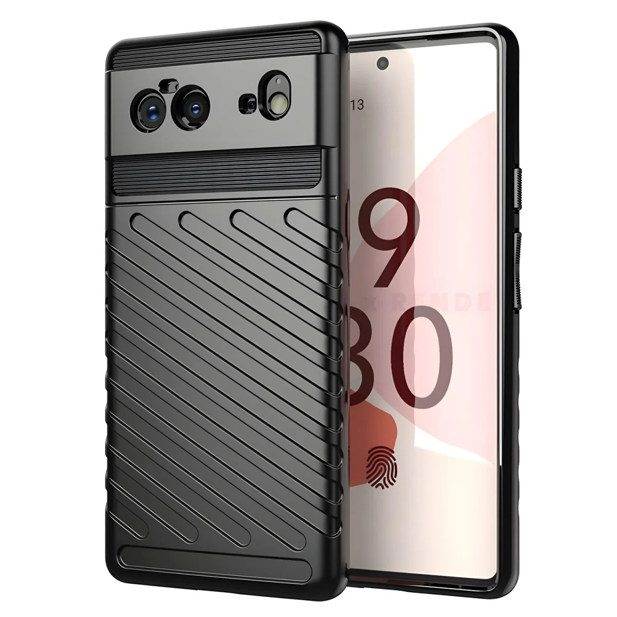 Odolné puzdro TPU pre Google Pixel 6 - Čierna