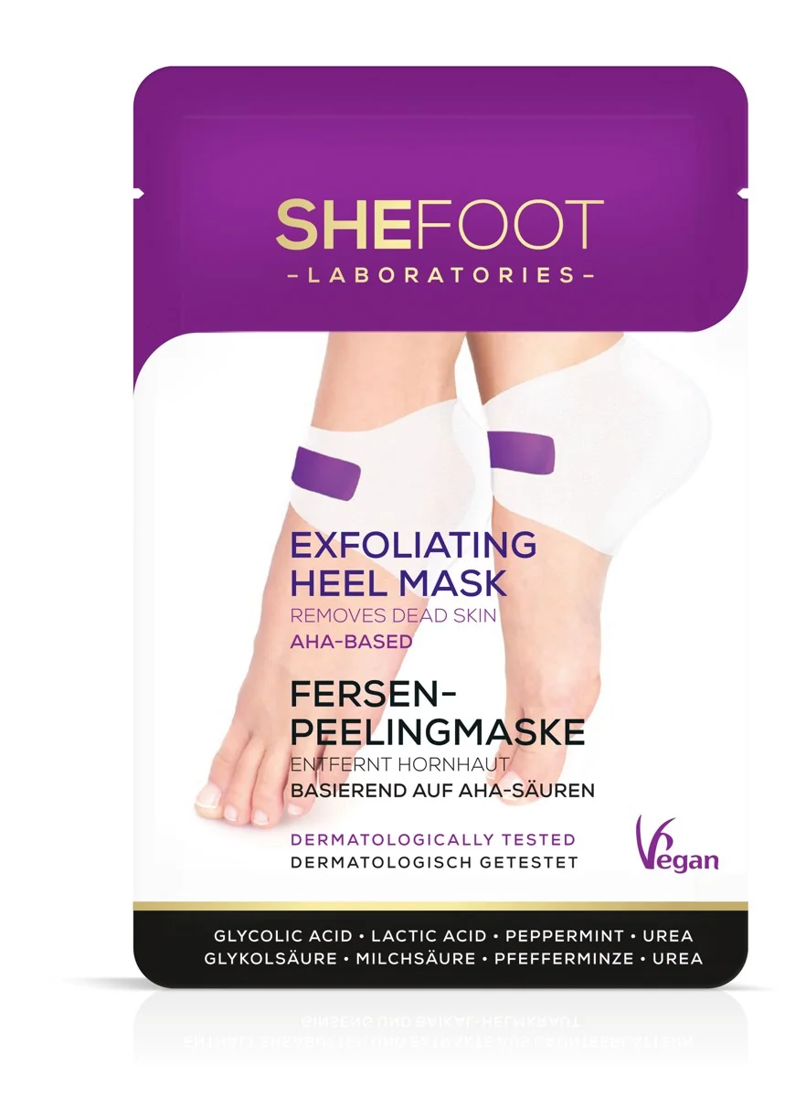 SheFoot Exfoliačná maska ​​na päty na báze AHA-kyselín 1×1 ks, maska na päty