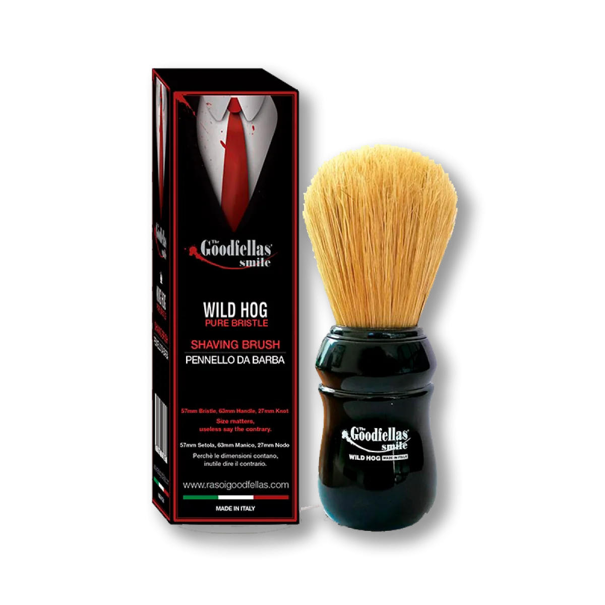 Štetka na holenie Wild Hog TGS 100% prírodné štetiny M 57mm