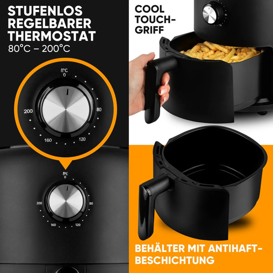 CLATRONIC FR 3816 H teplovzdušná fritéza 2,5 l 1000 W