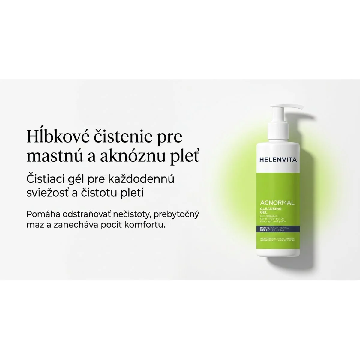 Helenvita Acnormal Čistiaci gél na pleť 200 ml pleť so sklonom k akné