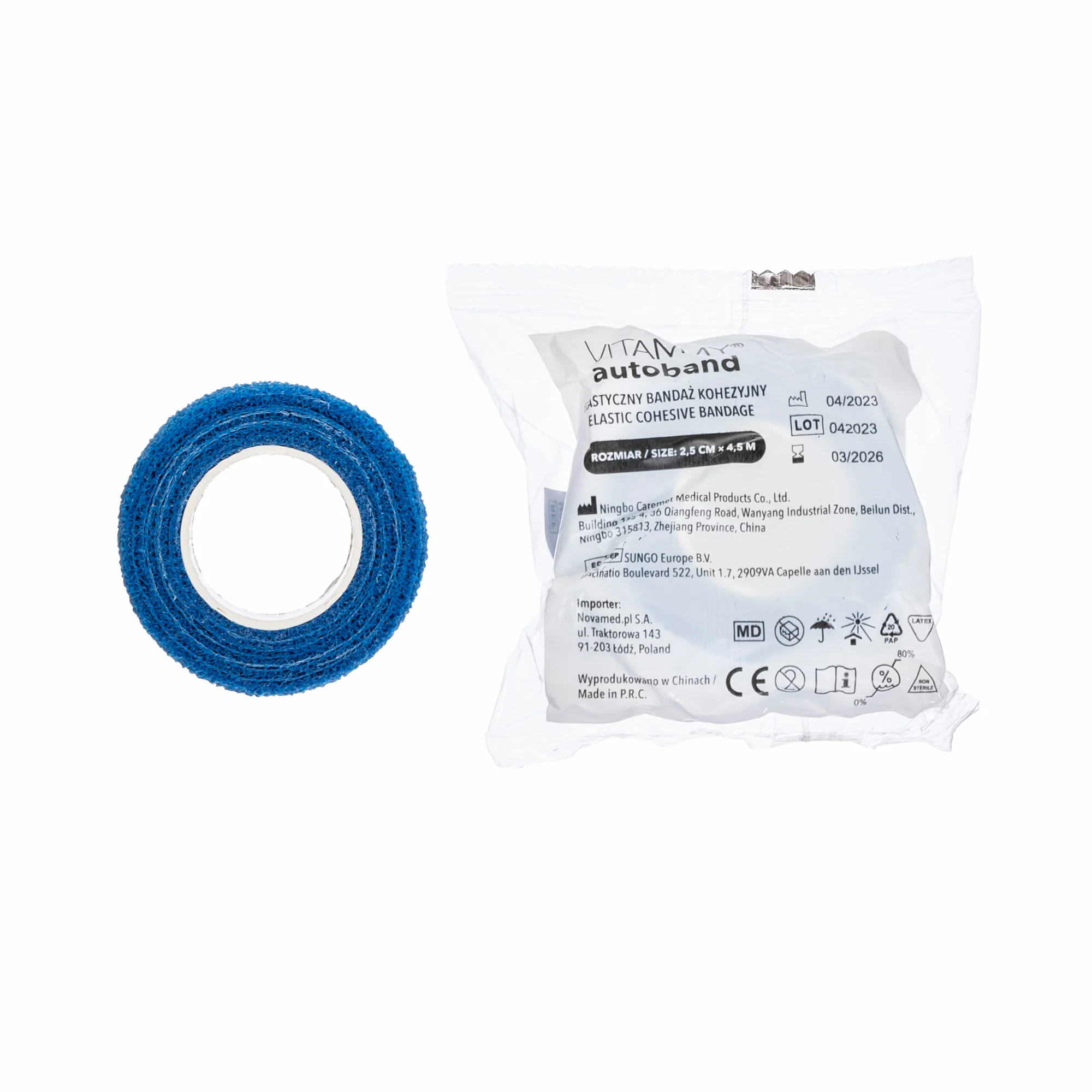 VITAMMY Autoband samolepiaca bandáž tyrkysová 2,5 cm x 450 cm