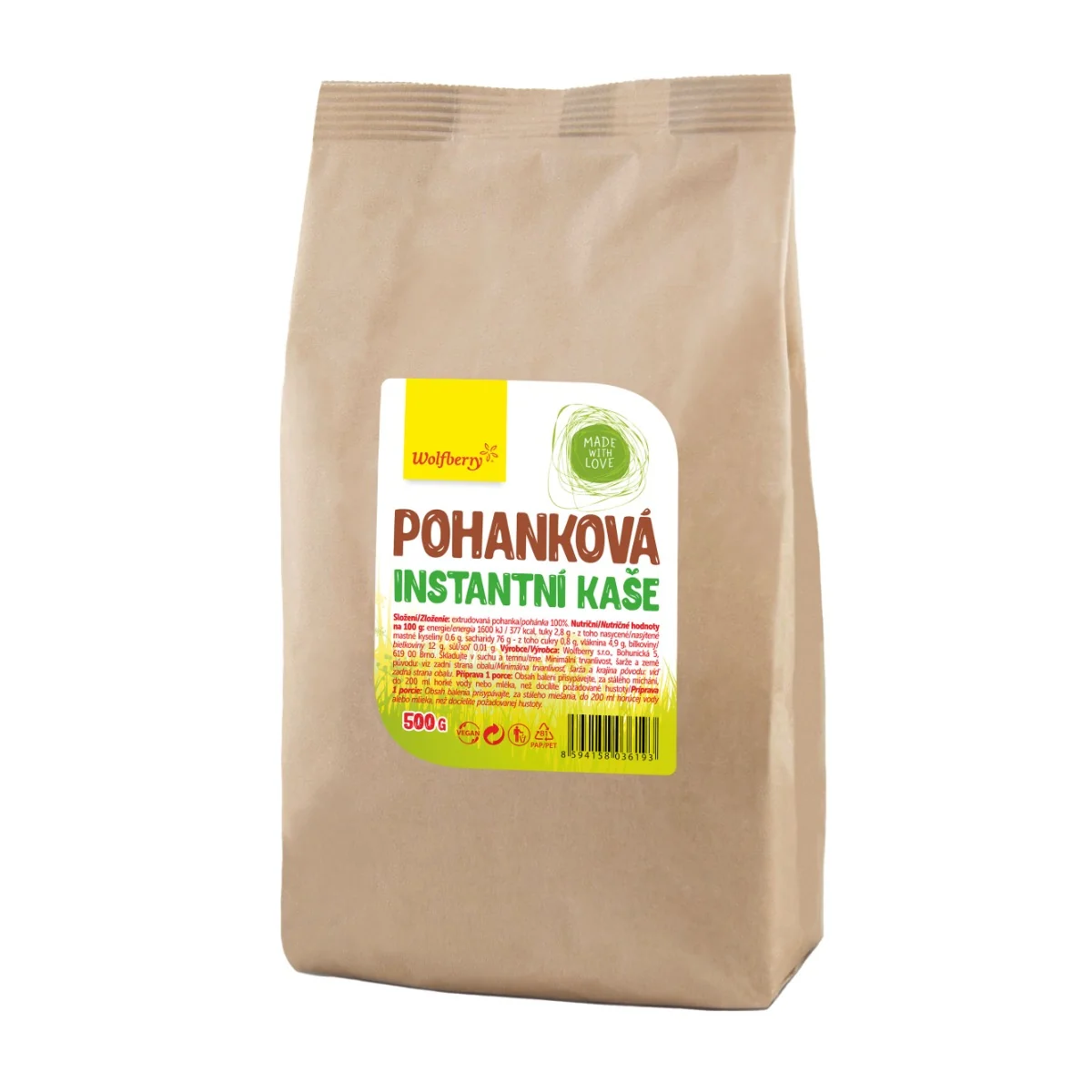 Wolfberry Pohanková kaša 500 g
