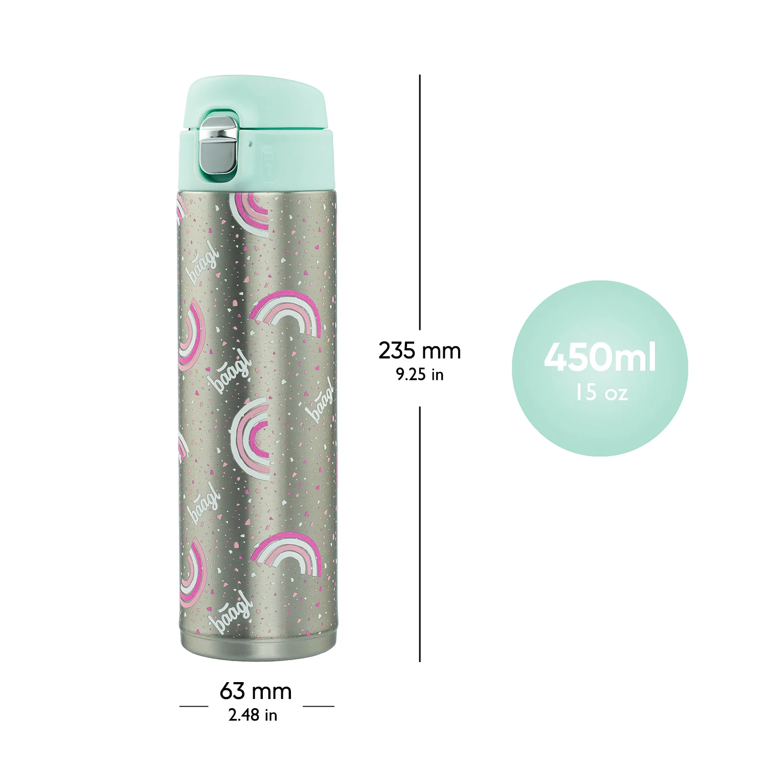 Baagl Nerezová termofľaša Dúha 450 ml 450 ml