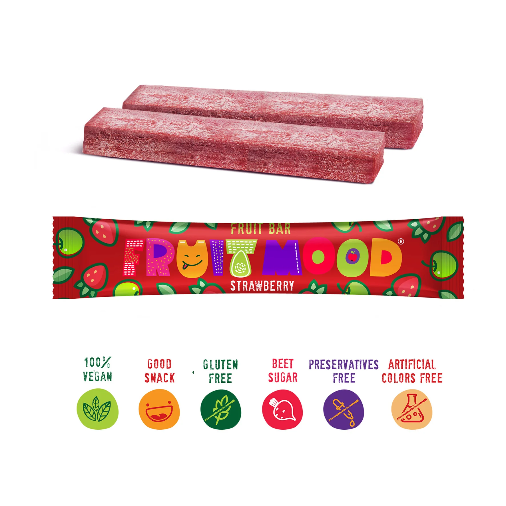 Sergio Ovocná tyčinka Fruit Mood Jahoda 1×20 g, ovocná tyčinka