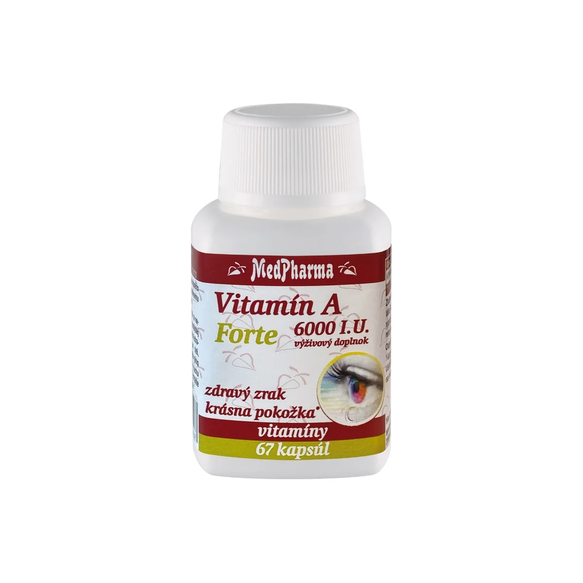 MedPharma Vitamín A 6000 I.U. Forte 1×67 cps, výživový doplnok
