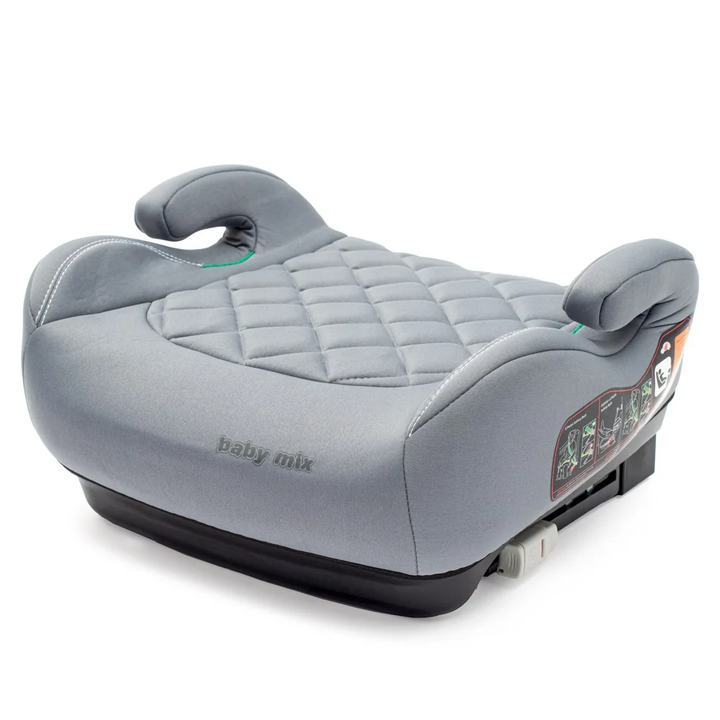 Autosedačka-podsedák BABY MIX HERO Plus ISOFIX I-SIZE grey 2025 ,