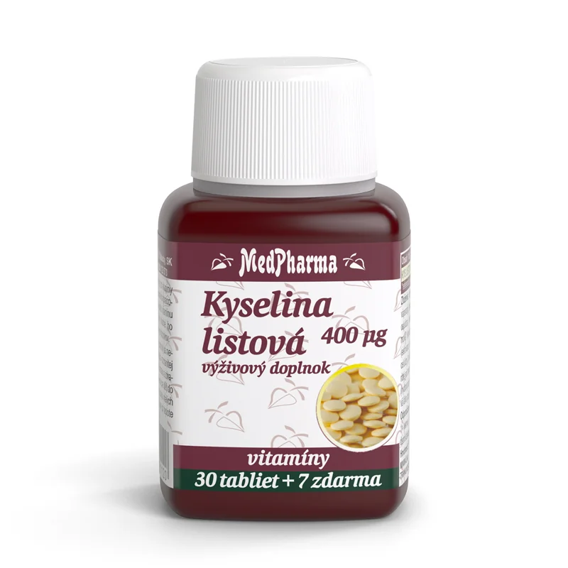 MedPharma KYSELINA LISTOVÁ 400 mcg 1×37 tbl, KYSELINA LISTOVÁ
