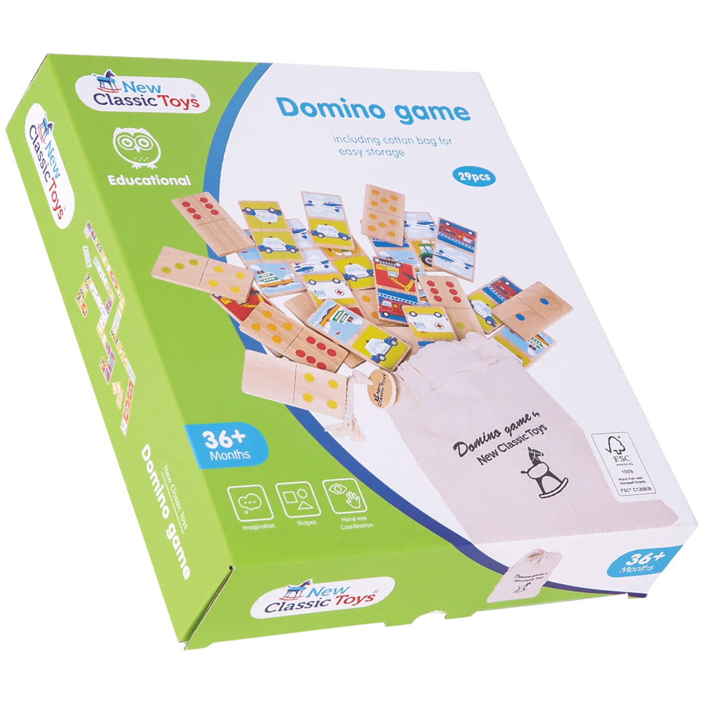 Drevené domino - dopravné prostriedky