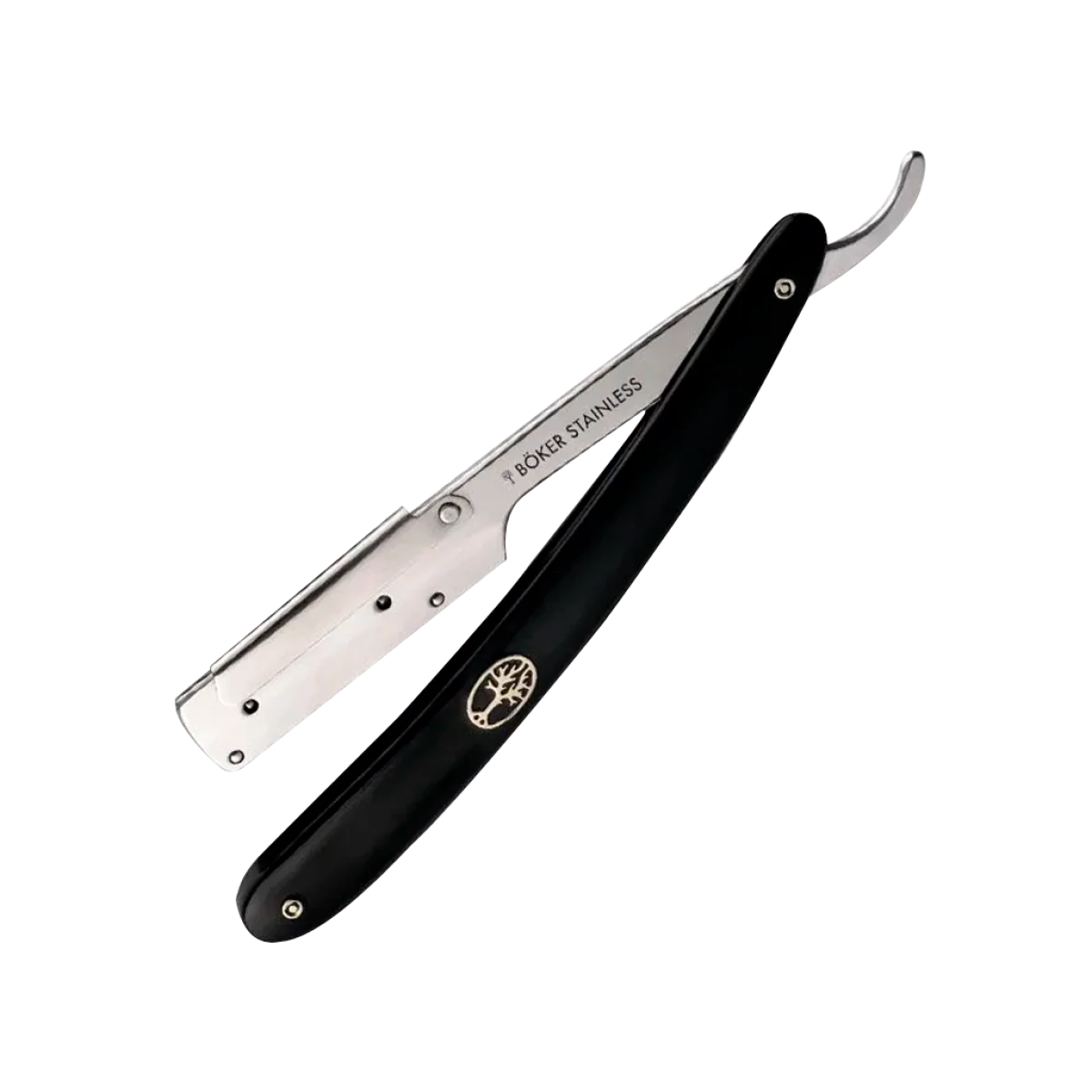 Prémiová Shavetta Boker Barberette Straight Razor black handle