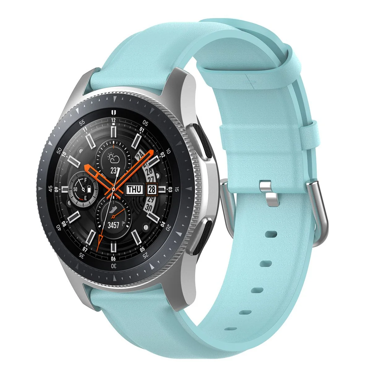 BStrap Leather Lux remienok na Huawei Watch GT 42mm light blue