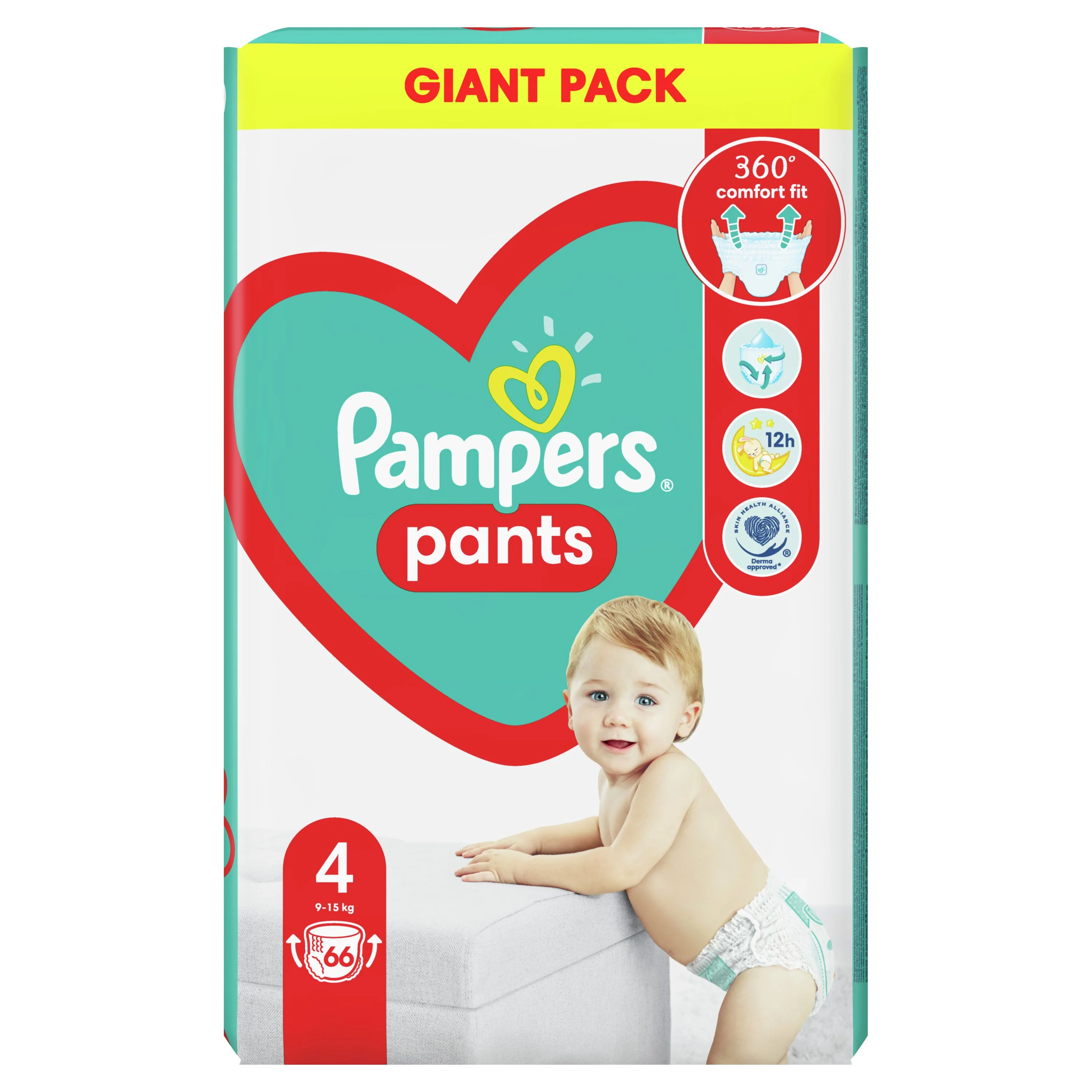 Pampers Pants GP S4 66ks (9-15kg) 1×66 ks, detské plienkové nohavičky